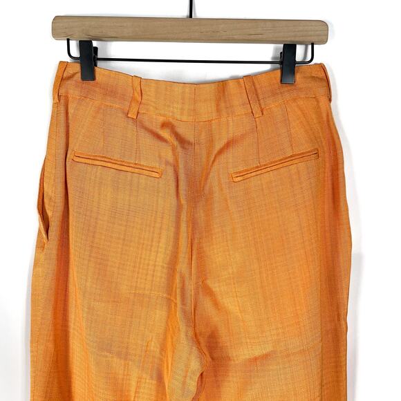 Sandro Hisae Orange Suit 2-pc Set Collared Pants Blazer (TWO SIZES!) Sz 36 / 38 - Picture 15 of 16